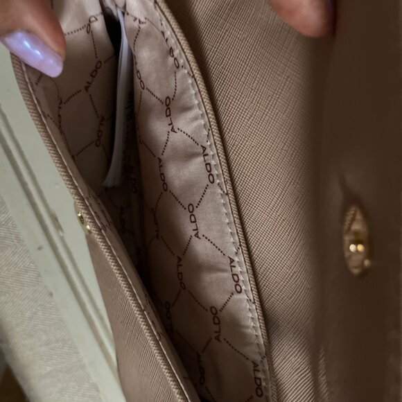 EUC Aldo Tan / Beige Double Shoulder Handbag (OS) - Picture 3 of 9